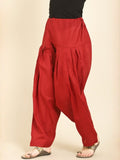 Women's Pure Cotton Semi Patiala Salwar | Premium Cotton Poplin Fabric | Drawstring Closure (Nada/Dori) | Comfortable Daily Wear Ethnic Bottom | Soft Breathable Traditional Salwar