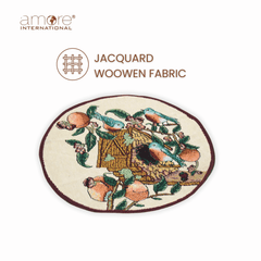 Tapestry Doily – Multicolor Jacquard Woven, 12"x12"