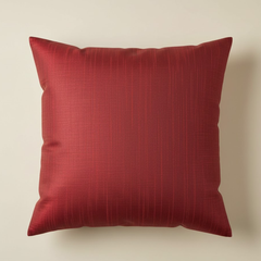 Handcrafted Maroon Cushion Cover – 16"x16" | Poly Cotton | Artistic Multicolor Embroidery | Premium Festive Décor