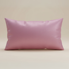 Handcrafted Pink Bolster Cover – 19"x8" | Premium Poly Cotton