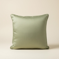 Fabric Crafted Green Cushion Cover – 24"x24" | Premium Poly Cotton