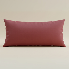 Handcrafted Maroon Bolster Cover – 19"x8" | Premium Poly Cotton