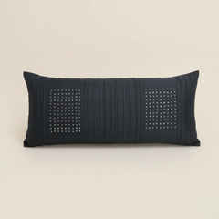 Handcrafted Black Bolster Cover – 19"x8" | Premium Poly Cotton