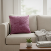 Fabric Crafted Purple Cushion Cover – 24"x24" | Premium Poly Cotton