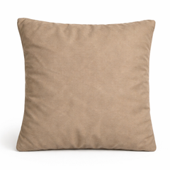 Hand Crafted Cushion Cover – Cream | 16"x16" | Poly Cotton | Elegant Button Tufted Design