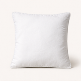 Machine-Crafted Light Beige Cushion Cover – 16"x16" | Circular Embroidered Design | Premium Poly Channel Fabric