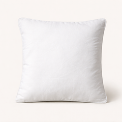 Machine-Crafted Light Beige Cushion Cover – 16"x16" | Circular Embroidered Design | Premium Poly Channel Fabric