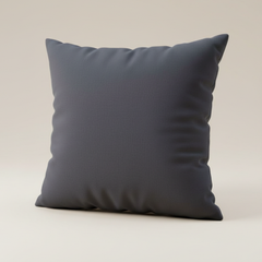 Fabric-Crafted Black Cushion Cover – 12"x12" | Poly Cotton | Triple-Tone Pleated Waves | Premium Modern Décor