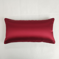 Handcrafted Maroon Bolster Cover – 19"x8" | Premium Poly Cotton