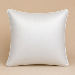 White Diamond Quilted Decorative Cushion Cover | 12"x12" Elegant Embellished Cushion Cover