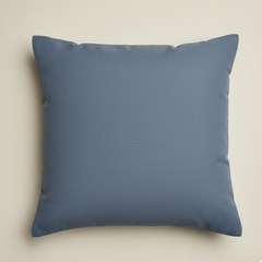 Fabric-Crafted Dark Gray Cushion Cover – 16"x16", Multi-Stripe Textured Design in Premium Poly Cotton