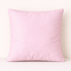Machine-Crafted Pink Cushion Cover – 16"x16" | Circular Embroidered Design | Premium Poly Channel Fabric