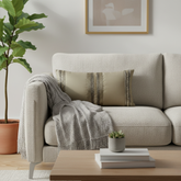 Handcrafted Beige Bolster Cover – 19"x8" | Premium Poly Cotton