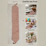 Handcrafted Cream Table Runner – 12"x70", Premium Poly Cotton
