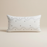 Handcrafted Cream Bolster Cover – 19"x8", Premium Poly Cotton
