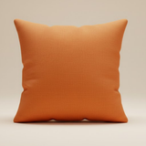 Fabric-Crafted Orange Cushion Cover – 24"x24" | Textured Wave Design | Premium Poly Cotton
