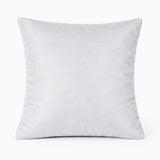 Hand Crafted Cushion Cover – White | 12"x12" | Poly Cotton Fabric | Floral Design