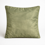 Fabric-Crafted Cushion Cover – Green | 12"x12" | Poly Cotton | Fresh & Elegant