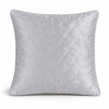 Fabric Crafted Cushion Cover – Ivory | 16"x16" | Poly Cotton Fabric | Elegant Embossed Wavy Pattern Design