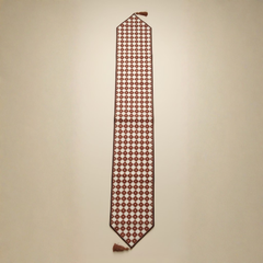 Handcrafted Cream Table Runner – 12"x70", Premium Poly Cotton