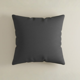 Fabric-Crafted Black Cushion Cover – 16"x16", Bold Multi-Stripe Textured Design in Premium Poly Cotton