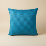 Fabric Crafted Turquoise Cushion Cover – 24"x24" | Premium Poly Cotton