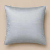 Fabric Crafted Cushion Cover – Grey | 16"x16" | Poly Cotton Foam Fabric | Premium Ribbed Texture Design