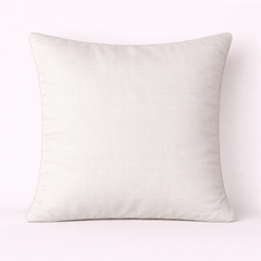 Fabric-Crafted Cream Cushion Cover – 12"x12" | Elegant Wave Layered Texture | Premium Poly Cotton
