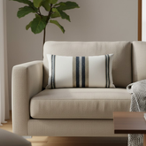 Handcrafted White Bolster Cover – 19"x8", Premium Poly Cotton