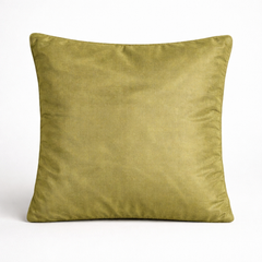 Fabric-Crafted Cushion Cover – Parrot Green | 12"x12" | Poly Cotton | Vibrant & Modern