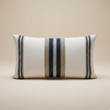 Handcrafted White Bolster Cover – 19"x8", Premium Poly Cotton
