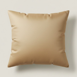 Fabric-Crafted Gold Cushion Cover – 16"x16" | Triple-Tone Pleated Waves | Premium Poly Cotton | Set of 2 pcs