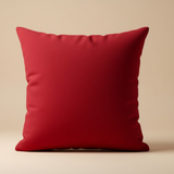 Fabric-Crafted Maroon Cushion Cover – 16"x16" | Modern Wave-Pattern Design | Poly Cotton Foam
