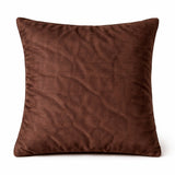 Hand Crafted Cushion Cover – Brown | 16"x16" | Poly Cotton | Premium Beaded Embroidery Design