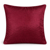 Fabric Crafted Cushion Cover – Bronze | 16"x16" | Poly Cotton Fabric | Elegant Wavy Textured Design