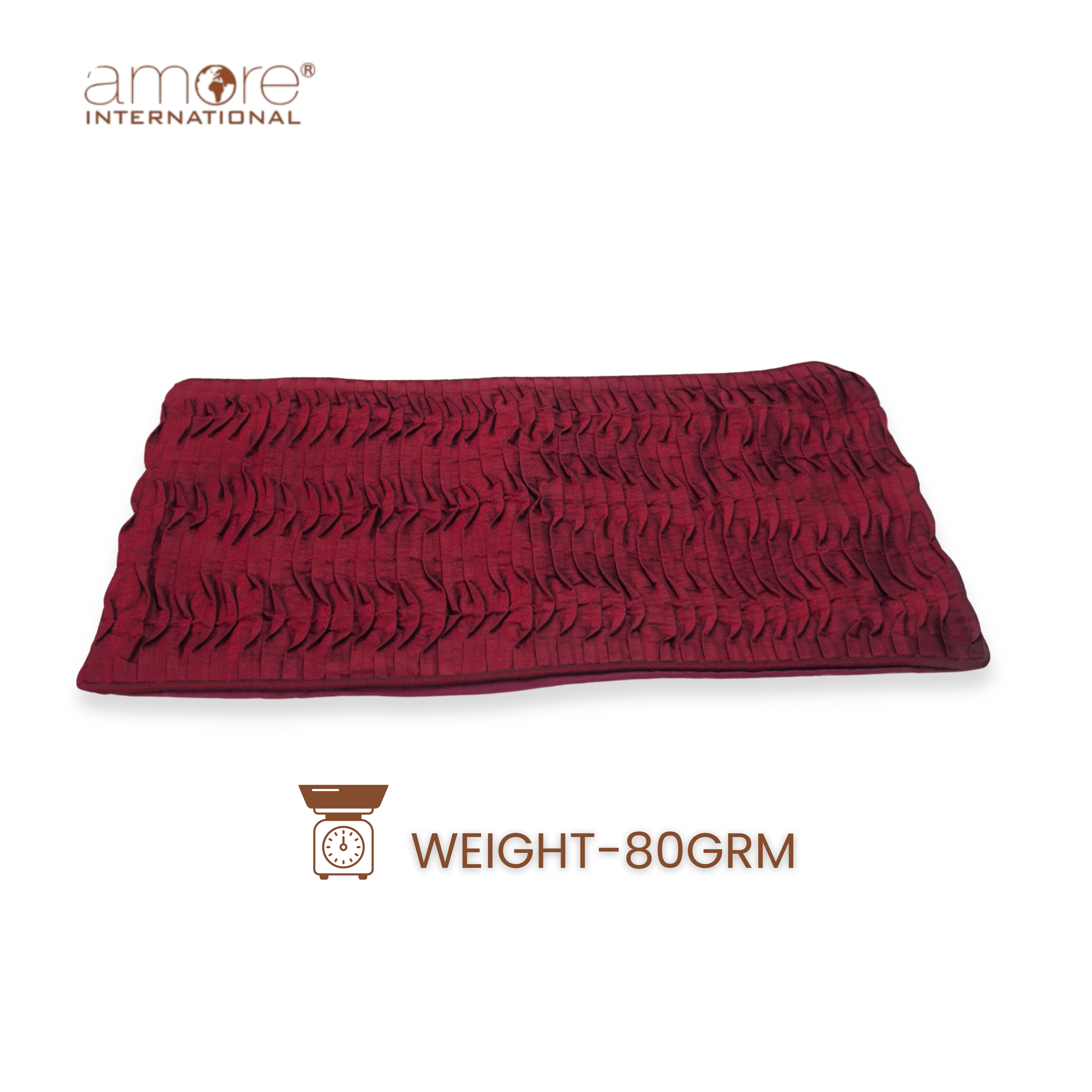 Fabric Crafted Placemat – Maroon, 13"x19"
