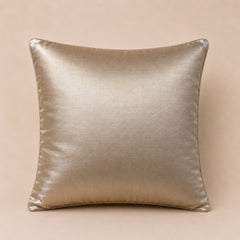 Handcrafted Cushion Cover – Cream | 12"x12" | Sequin Decorative Cushion Cover