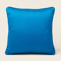 Handcrafted Turquoise Cushion Cover – 16"x16" | Premium Poly-Cotton Matty | Crystal-Studded Diamond Quilting | Luxury Statement Décor