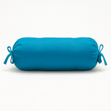 Fabric-Crafted Turquoise Blue Bolster Cover – 15"x32" | Soft Polyester | Drawstring Closure | Durable Everyday Comfort
