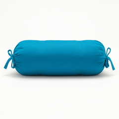 Fabric-Crafted Turquoise Blue Bolster Cover – 15"x32" | Soft Polyester | Drawstring Closure | Durable Everyday Comfort