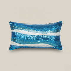 Handcrafted Turquoise Bolster Cover – 19"x8" | Premium Poly Cotton