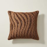Handcrafted Brown Cushion Cover – 16"x16" | Premium Poly Cotton