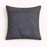 Hand Crafted Cushion Cover – Black | 16"x16" | Poly Cotton | Floral Embroidered Sequin Design