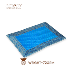 Fabric Crafted Placemat – Turquoise, 13"x19"