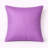 Handcrafted Purple Cushion Cover – 16"x16" | Radiant Eye Motif Embroidered Design | Premium Polyester-Cotton