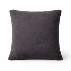 Hand-Crafted Cushion Cover – Black Silver | 16"x16" | Poly Chenille-Cotton | Premium Festive Design