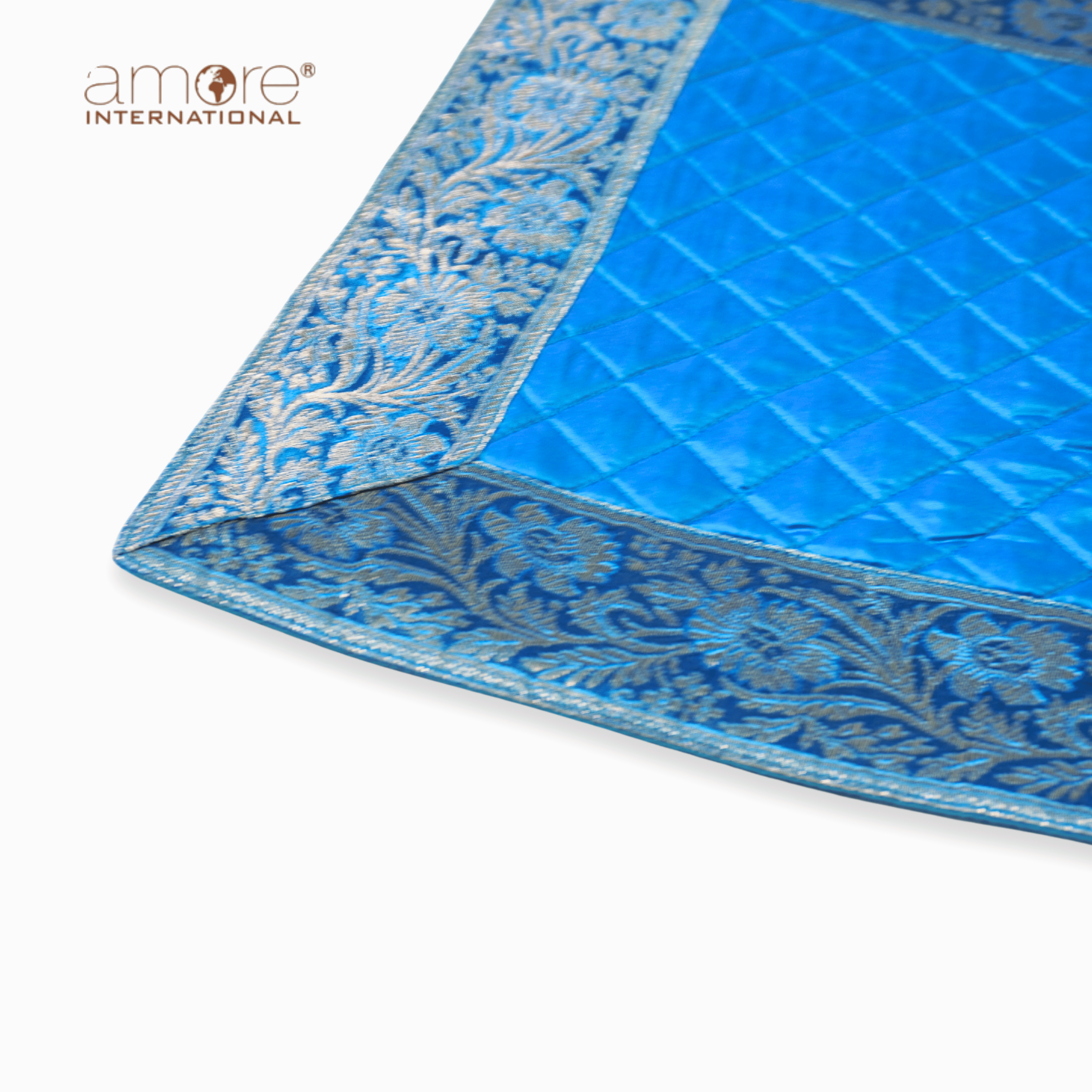 Fabric Crafted Placemat – Turquoise, 13"x19"