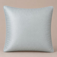 Machine Crafted White Cushion Cover – 16"x16" | Geometric Star Patchwork Embroidery | Premium Poly-Cotton Decorative Cushion Cover
