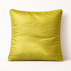 Fabric Crafted Cushion Cover – Parrot Green | 16"x16" | Poly Cotton | Vibrant & Modern Design  Add freshness and vibran