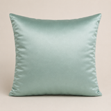 Hand-Crafted Cushion Cover – Green Silver | 16"x16" | Poly-Foam-Cotton | Elegant Festive Accent